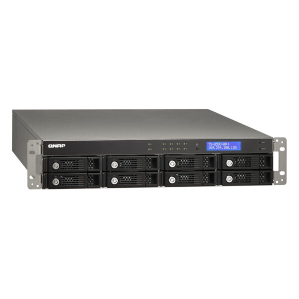 QNAP NAS TS-859U-RP+ Dual-core 1.8GHz 1GB RAM 8x Bay - obrazek 3