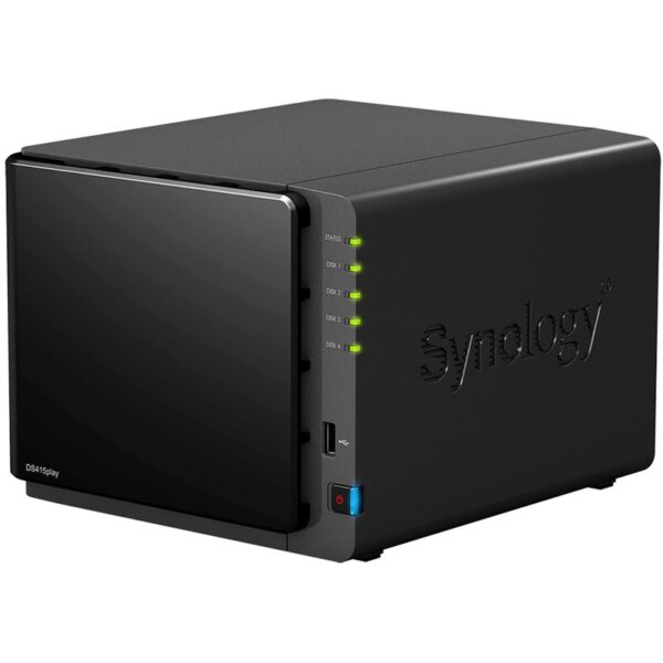 SYNOLOGY DiskStation DS415play Intel Atom Dual Core 1,6 GHz 1 GB DDR3 4x BAY NAS