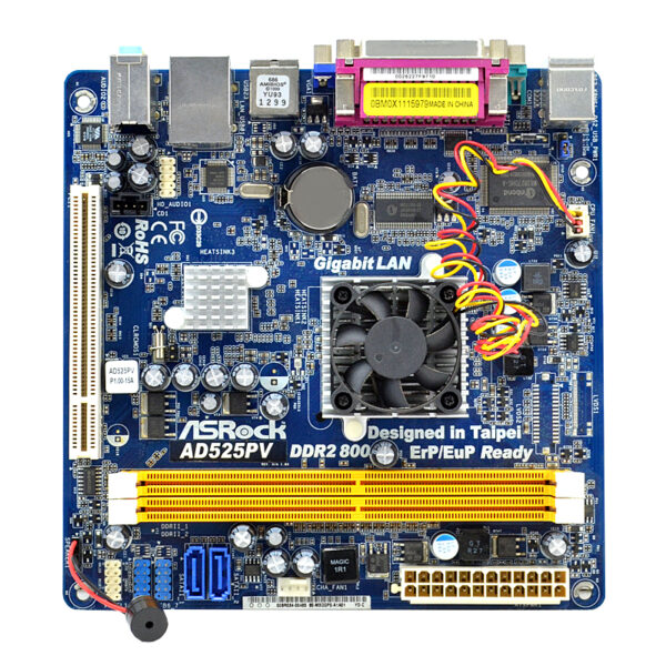 ASRock AD525PV Intel Dual-Core Atom D525 (1.8 GHz) DDR2