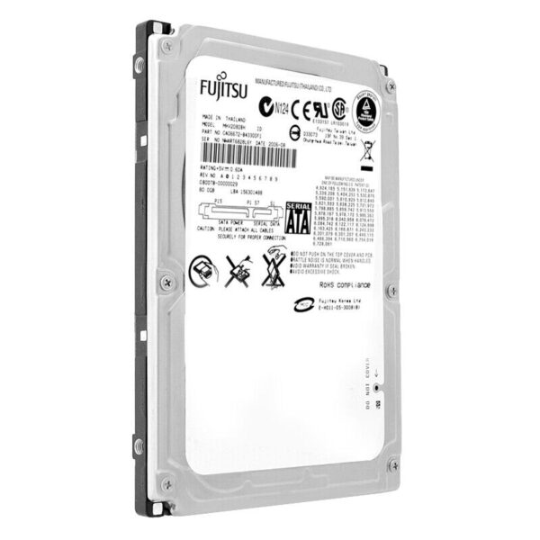Fujitsu 80Gb MHV2080BH 5,4K 8Mb Cache Sata 2,5'' - obrazek 2