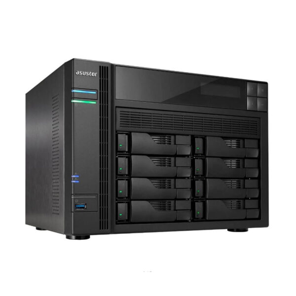 Asustor AS-608T 1GB SO-DIMM DDR3 Dual Core 2.13 GHz NAS-Server 8 Schächte