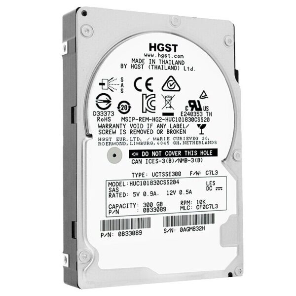 HGST 300Gb HUC101830CSS204 128Mb 10K Sas3 2.5'' - obrazek 2