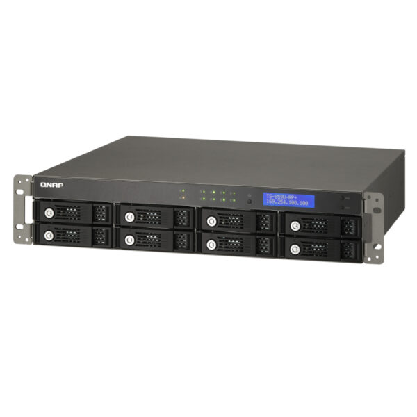 QNAP NAS TS-859U-RP+ Dual-core 1.8GHz 1GB RAM 8x Bay - obrazek 2