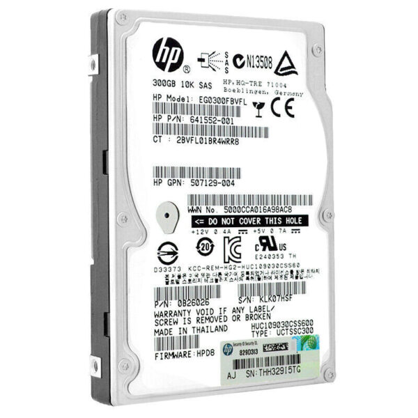 HP EG0300FBVFL 300GB SAS 2 10K 2.5'' 641552-001 - obrazek 2