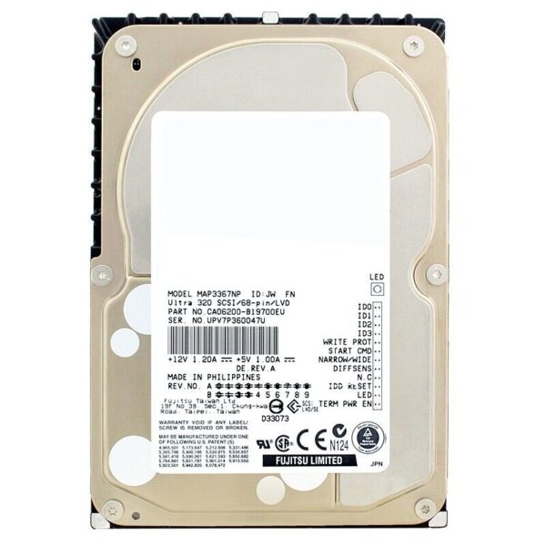 FUJITSU 36GB MAP3367NP 68-PIN 10k 3,5"