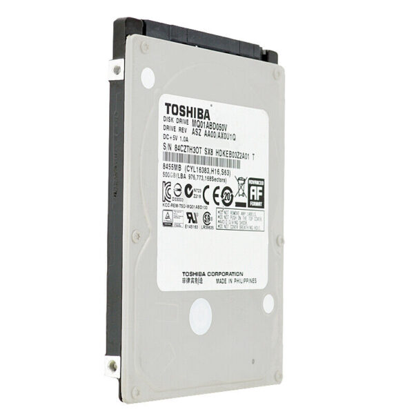 Toshiba 500GB MQ01ABD050V 5,4K 8Mb Sata II 2,5'' - obrazek 2