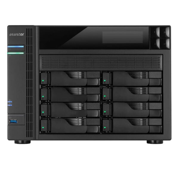 Asustor AS-608T 1GB SO-DIMM DDR3 Dual Core 2.13 GHz NAS-Server 8 Schächte