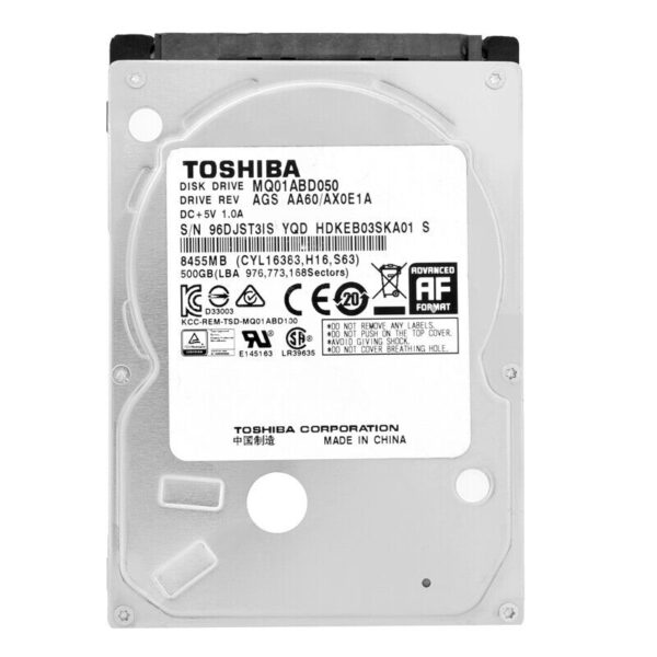 Toshiba 500Gb MQ01ABD050 8Mb Cache 5400 Rpm Sata II 2,5''