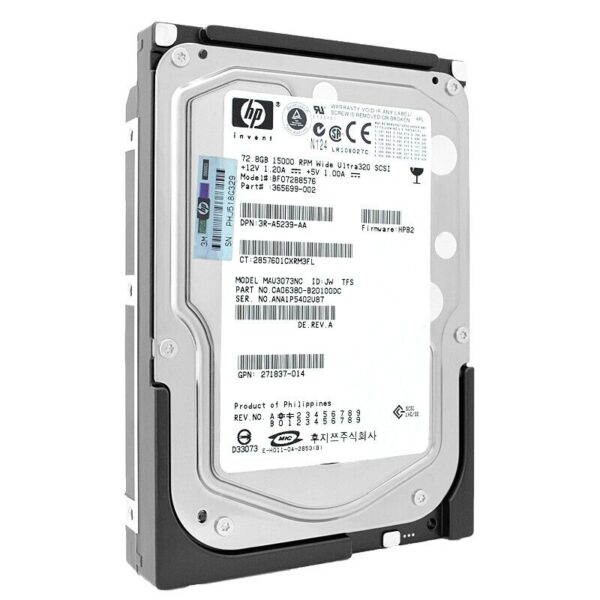 HP BF07288576 73Gb 15K 3,5'' 80-PIN 365699-002 - obrazek 2